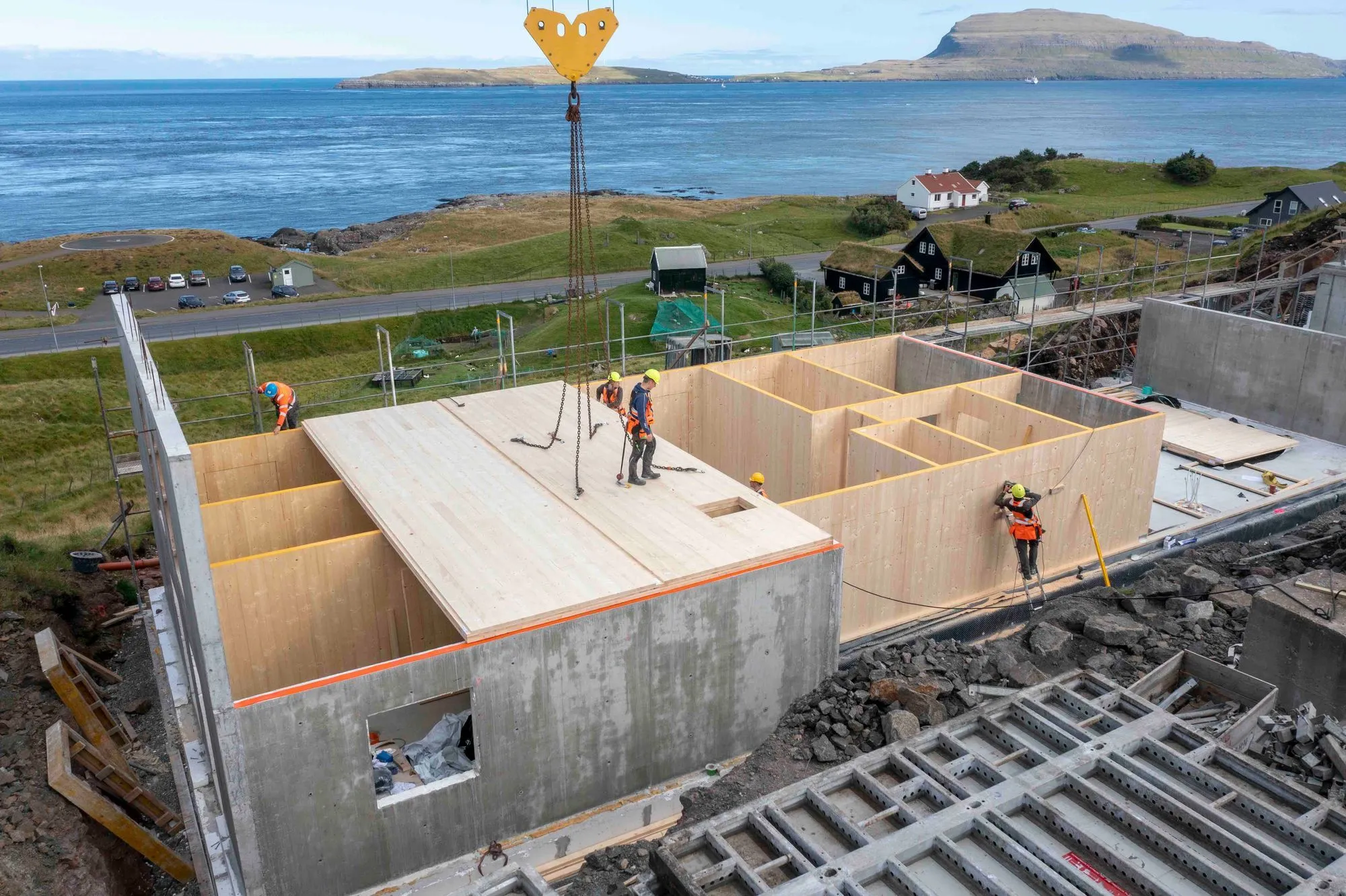 Monitoring Moisture in the Faroe Islands’ First CLT Building